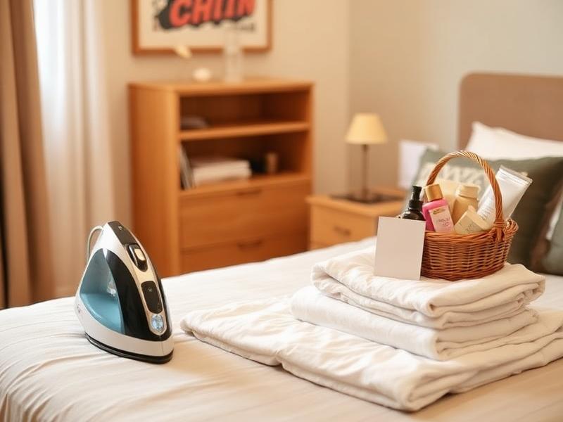 BnB essentials kit with linens and amenities